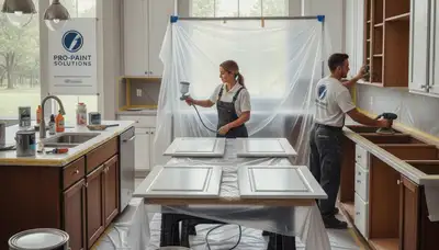 Kansas City, KS cabinet painting for durable, professional kitchen cabinet refinishing
