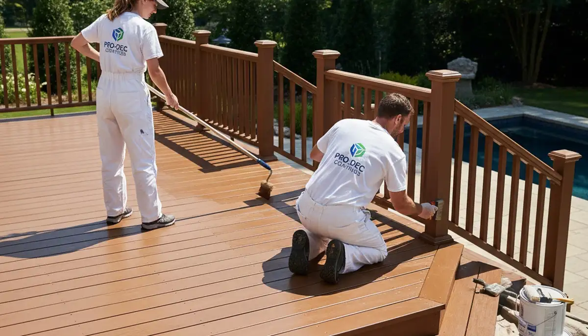 Kansas City, KS deck painting by local pros with weather-resistant coating application