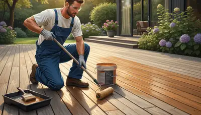Deck sealing service in Kansas City, KS to protect wood from rain, humidity, and sun damage
