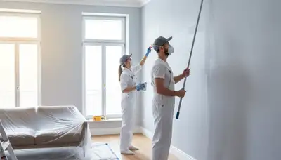 Interior painting crew in Kansas City, KS refreshing a home with professional paint finish
