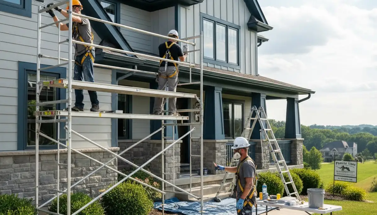 Professional painting crew serving Kansas City, KS for interior and exterior house painting services