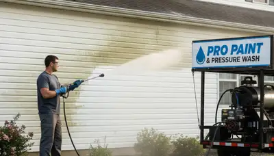 Vinyl siding pressure cleaning in Kansas City, KS by Kansas City Paint Pros